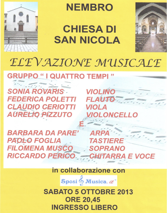 ELEVAZIONE MUSICALE